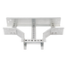 Derivación T Horizontal / Perfil Z / Peralte 3 1/4" / Ancho 9" / Radio de Curvatura 8" / Aluminio / Incluye Tornillería | SIERRA STORE