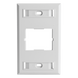 SIEMON CT2-FP-02 - Placa de Pared / 1 Puerto Acoplador / Estándar Británico 85x85mm / Color Blanco | SIERRA STORE