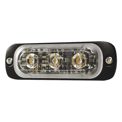 Luz Auxiliar LED / 3 LEDs Ámbar / Multivoltaje 12~24 VCD / 12 Patrones de Destello / IPX8 / SAE J595 Clase 1 | SIERRA STORE