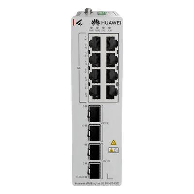 Switch Industrial / 8 Puertos RJ45 Gigabit / 2 SFP + 2 SFP+ 10G / Montaje Riel DIN / Fuente Redundante 1+1 / IP40 / -40°C a 75°C | SIERRA STORE