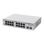 Switch MikroTik con 16 Puertos Gigabit Ethernet / 2 Puertos SFP+ 10G / Filtra...