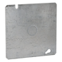 Tapa Cuadrada Plana de  Acero Galvanizado con Entrada de 1/2"  para Caja...