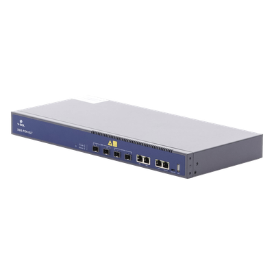 OLT / 2 Puertos XGSPON/GPON / 4 Puertos Uplink RJ45+SFP/SFP+ / 512 ONUs / 20 km / 19" Rack / 1.45 × 0.66 × 0.14 pies | SIERRA STORE