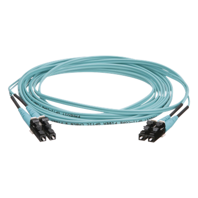 PANDUIT FZ2ERLNLNSNM015 - Jumper de Fibra Óptica / Multimodo OM4 50/125 / LC-LC Duplex / OFNR Riser / Aqua / 15 m (49.21 ft) | SIERRA STORE
