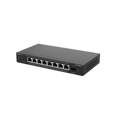 Switch Administrable Capa 2 con PoE+ Multi-Gigabit, 8 puertos 2.5Gb y 1 SFP+ 10G, hasta 130w - RUIJIE
