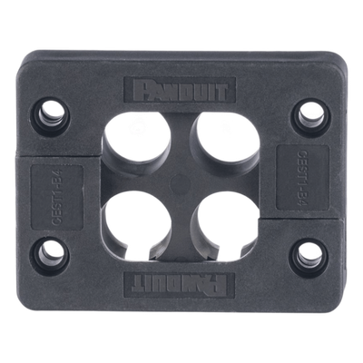 PANDUIT CEST1-B4 - Pasacables de 4 Orificios de Marco Rectangular de 1.81" X 1.42", IP54,  para Cables Terminados, color Negro | SIERRA STORE