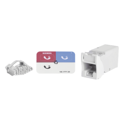 SIEMON Z6-02B - Jack UTP Categoría 6 / Montaje Híbrido Plano y Angulado / Terminación Z-Tool / Alta Densidad / Color Blanco | SIERRA STORE