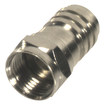 Conector Coaxial F Macho / Plegable / RG-59/U / 75 Ohm / Cuerpo Níquel / 24 mm | SIERRA STORE