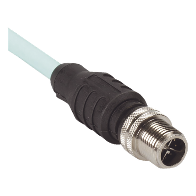 PANDUIT ICX11T1NTL1M - Cable de Conexión IndustrialNet Cat6A, Con Conector Recto M12 X-Code Macho en Ambos Extremos, Blindado SF/UTP | SIERRA STORE