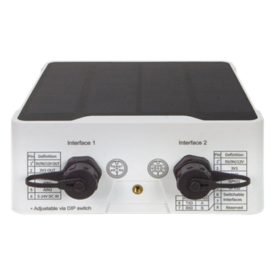 Controlador de nodo LoRaWAN / IP67 / LoRaWAN Clase A y C / GPIO, AI, RS232, RS485 / Alcance 11 km / 36,000 ft / Celda solar y batería | SIERRA STORE