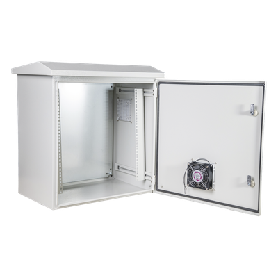 Gabinete Rack 19" / 11U / IP55 / IK10 / Acero Ventilado / Exterior 593 x 609 x 399 mm / Ventilador 110 VCA | SIERRA STORE
