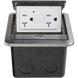 Caja de Piso IP44 con GFCI / 20 A / 2500 W / AUTOTEST / Acero Inoxidable / Push to Open / Protección Aguas Abajo / Seguridad TR / Uso | SIERRA STORE