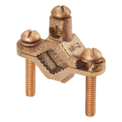 PANDUIT GPC2-1D-C - Abrazadera de Tierra Física / Bronce Anticorrosión / Conductor 2 AWG / Entierro Directo / Tubo 12.7 mm a 25.4 mm | SIERRA STORE