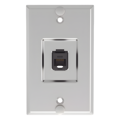 PANDUIT KWPK6 - Placa de Pared Vertical / 1 Puerto Keystone / Jack Cat6 / 110 Impacto / Acero Inoxidable / 2.74 x 4.50 in | SIERRA STORE