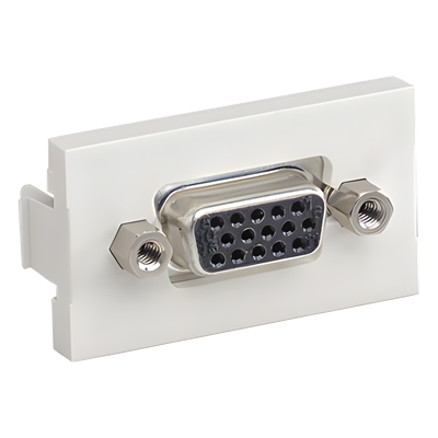 PANDUIT CHD15HDCIWY - Inserto Plano / Acoplador VGA Hembra-Hembra 15 Pines / ABS / Blanco Mate / 1.64' x 0.70' x 0.89' | SIERRA STORE