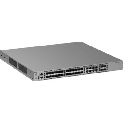 Switch Ethernet 10GE / 24 Puertos 1GE SFP + 4 Puertos 1GE/2.5GE/10GE SFP+ / Capacidad 128 Gbps / Reenvío 95.232 Mpps / CPU Quad Core | SIERRA STORE