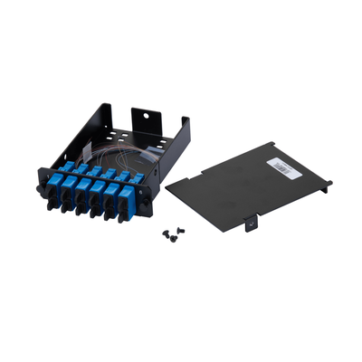 PANDUIT FCS9N-12-03P - Placa Acopladora de Fibra Óptica / 12 Pigtails Monomodo OS2 / 6 Conectores SC Duplex / 12 Fibras / 1 m (3.28 | SIERRA STORE