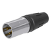 Conector XLR Macho / 3 Núcleos / Acero Inoxidable / Contactos Oro / 20 A / 250 V CA / Identificación por Color | SIERRA STORE