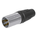 Conector XLR Macho / 3 Núcleos / Acero Inoxidable / Contactos Oro / 20 A / 250 V CA / Identificación por Color | SIERRA STORE