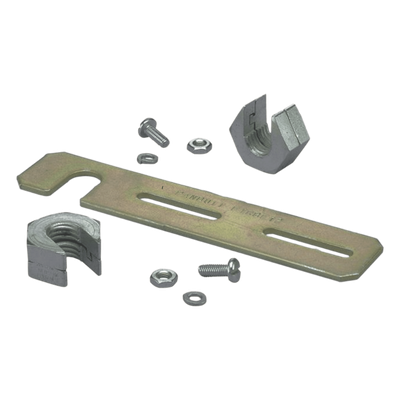 PANDUIT FTRBE12 - Soporte de Montaje a Techo / Canaletas FiberRunner 2x2 y 4x4 / Varilla Roscada 1/2" / Acero Negro / 152.4 mm (6 in) | SIERRA STORE