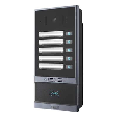 Videoportero IP / 2 Megapixel / 5 Botones de Marcación Rápida / IP66 - IK07 / PoE / Control de Acceso RFID / Anti-Vandálico | SIERRA STORE