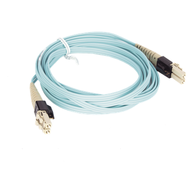 PANDUIT PVFZL10-10M3Y - Jumper PViQ de Fibra Óptica Multimodo 50/125 OM4, LC-LC Duplex, LSZH, Color Aqua, 3 Metros | SIERRA STORE
