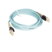 PANDUIT PVFZL10-10M3Y - Jumper PViQ de Fibra Óptica Multimodo 50/125 OM4, LC-LC Duplex, LSZH, Color Aqua, 3 Metros | SIERRA STORE