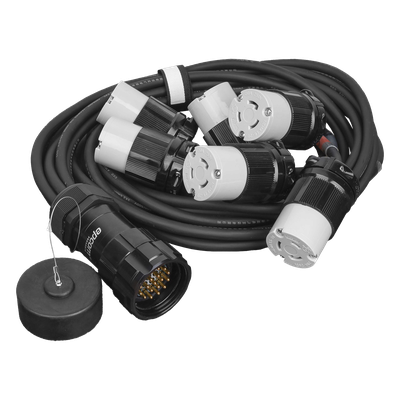 Distribuidor de Corriente / 6 Tomas NEMA L6 / 20A 250V / Derivación Frontal / Conexión a Tierra | SIERRA STORE