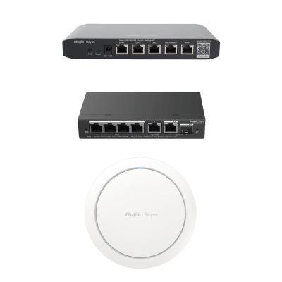 Equipos Ruijie DEMO Ideal para Probar Integraciones de Redes y WiFi 6 con CCTV - RUIJIE
