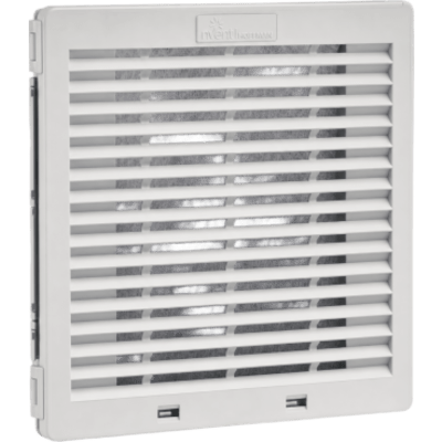 Ventilador con Filtro de Montaje Lateral HF13 / Flujo de Aire 149 CFM (253 m³/h) / 115 Vca / Gris Claro RAL 7035 / Instalación | SIERRA STORE