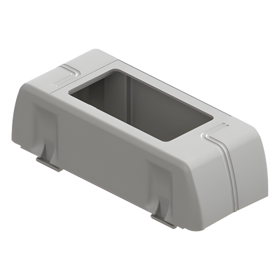 Porta equipamiento / Rectangular / Canaleta DX10000.00 / Carga 40% EIA/TIA-569-A / 2 y 4 módulos | SIERRA STORE