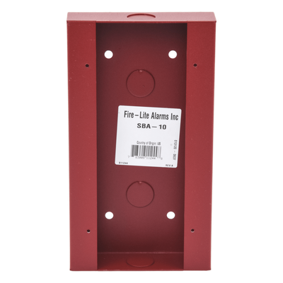Caja de Montaje Superficial / Acero Rojo / 4.5 x 8.188 x 1.375 pulgadas / Interior Seco / Estaciones BG-12LR Series | SIERRA STORE