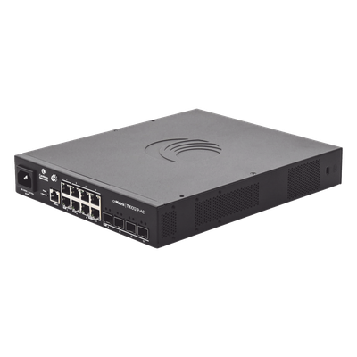 Switch PoE Capa 2/3 / 8 Puertos Gigabit PoE / 4 SFP+ 10 Gbps / Rendimiento 96 Gbps / PoE Budget 200W / Zero-Touch Provisioning | SIERRA STORE
