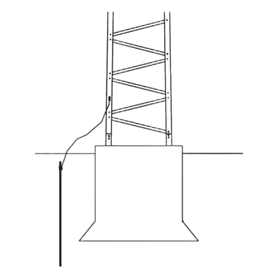 Sistema de Aterrizaje para Torre / Secciones 1 a 12 / Acero de Alta Resistencia / Cumplimiento de Estándares de Seguridad | SIERRA STORE