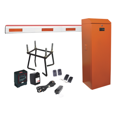 ACCESSPRO KIT-XBF-LED-LN - Kit COMPLETO Barrera Izquierda XB NARANJADA / 3M / Iluminacion LED Rojo-Verde / Incluye Sensor de masa | SIERRA STORE