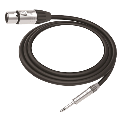 Cable de Audio / XLR 3 Polos Hembra a Plug 1/4 in Mono / Longitud 5 m (16.4 ft) / Conectores Seetronic Serie M / Blindado | SIERRA STORE
