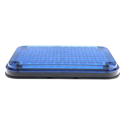 Luz de advertencia / 9x7" (22.9x17.8 cm) / 104 LED / 12 VCC / 1 A / 10 patrones de destello / Montaje permanente / Azul | SIERRA STORE