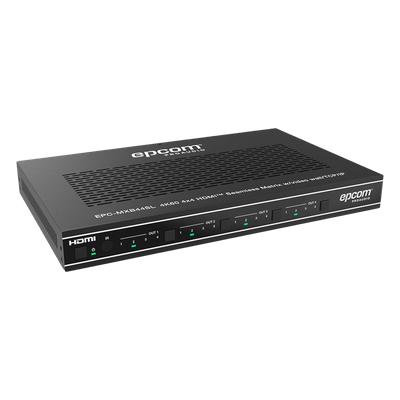 Matriz HDMI / 4×4 / Conmutación Sin Interrupciones / Video Wall 10 Modos / 4K@60Hz 4:4:4 / HDMI 2.0b / Control Web, IR, RS-232, TCP/IP | SIERRA STORE