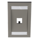 PANDUIT CFPE1IGY - Placa de Pared Vertical / 1 Puerto Mini-Com / 69.8 x 114.3 mm / 2.75 x 4.5 pulg. / Color Gris / Perfil Elevado | SIERRA STORE