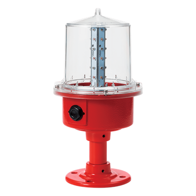 Luz de Obstrucción Aeronáutica / LED Baja Intensidad Tipo B / 24 VCD / IP66 / ICAO / -30°C a +50°C / Montaje en Poste | SIERRA STORE