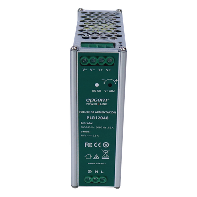 Fuente Industrial DIN Rail / 48 VCC / 2.5 A / 120 W / Entrada 100-240 VCA / -20°C a 70°C / 4.72 x 1.68 x 5.08 in | SIERRA STORE