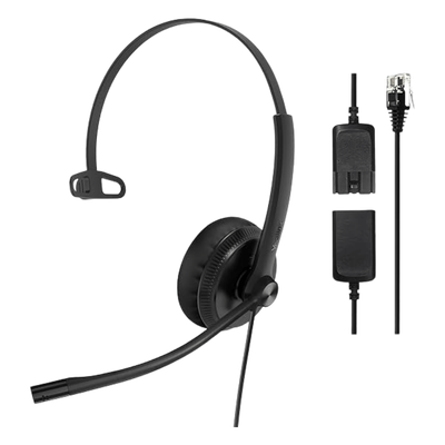 Diadema Monoaural / Audio HD Banda Ancha / Cancelación de Ruido / Conexión QD a RJ9 / ActiveProtection / Brazo Flexible 330° | SIERRA STORE