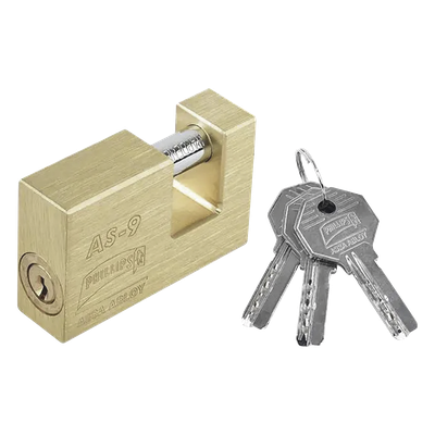 Candado para Cortina Metálica / 11 Pernos de Combinación / Cilindro de Latón Macizo / Pasador de Acero Cementado en Cromo / | SIERRA STORE