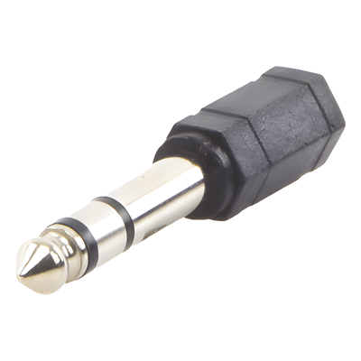 Adaptador de audio / 3.5mm hembra a 6.35mm macho / Estéreo / 0.25 pies | SIERRA STORE