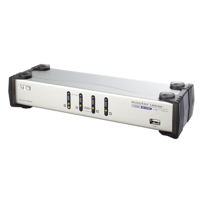 Conmutador KVMP / Dual VGA / 2048x1536 / 4 Puertos USB / Audio Estéreo / Micrófono | SIERRA STORE