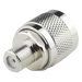 Adaptador Coaxial RF / N Macho a F Hembra / Montaje en Línea / Bronce Niquelado / Contacto Oro / Teflón / -20℃ a 80℃ | SIERRA STORE