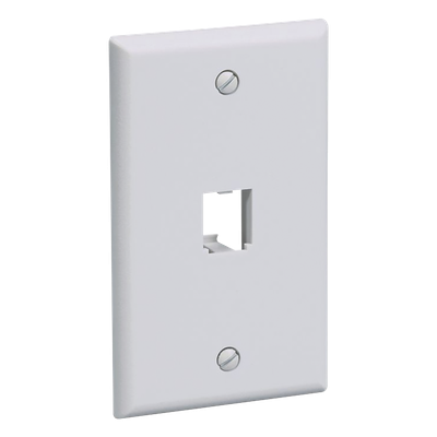PANDUIT CFP1WH - Placa de Pared Vertical / 1 Puerto Mini-Com / Diseño Plano / ABS / 69.8 x 114.3 mm (2.75 x 4.5 pulg) | SIERRA STORE