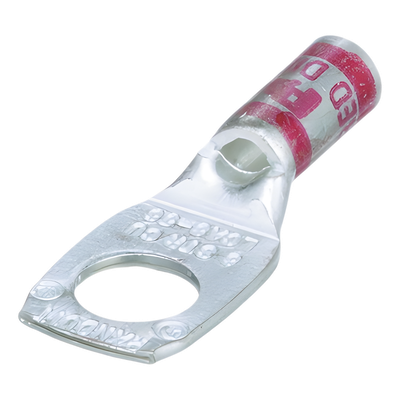 PANDUIT LCA8-56-L - Terminal de Compresión / Cable 8 AWG / Orificio 5/16' / Tambor Estándar con Mirilla / Cobre de Alta Conductividad | SIERRA STORE