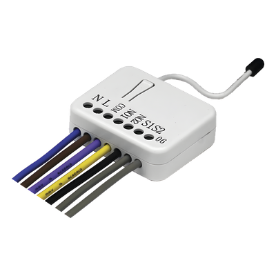 Modulo de relevador contacto seco con tecnologia inalambrica Z-WAVE, compatible con HUB HC7, panel de alarma L5210, L7000, Total | SIERRA STORE