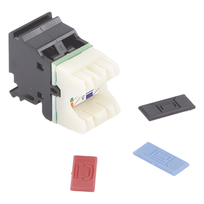 SIEMON MX6-F01 - Jack MAX UTP Categoría 6, Estilo 110, Montaje Plano, Color Negro | SIERRA STORE